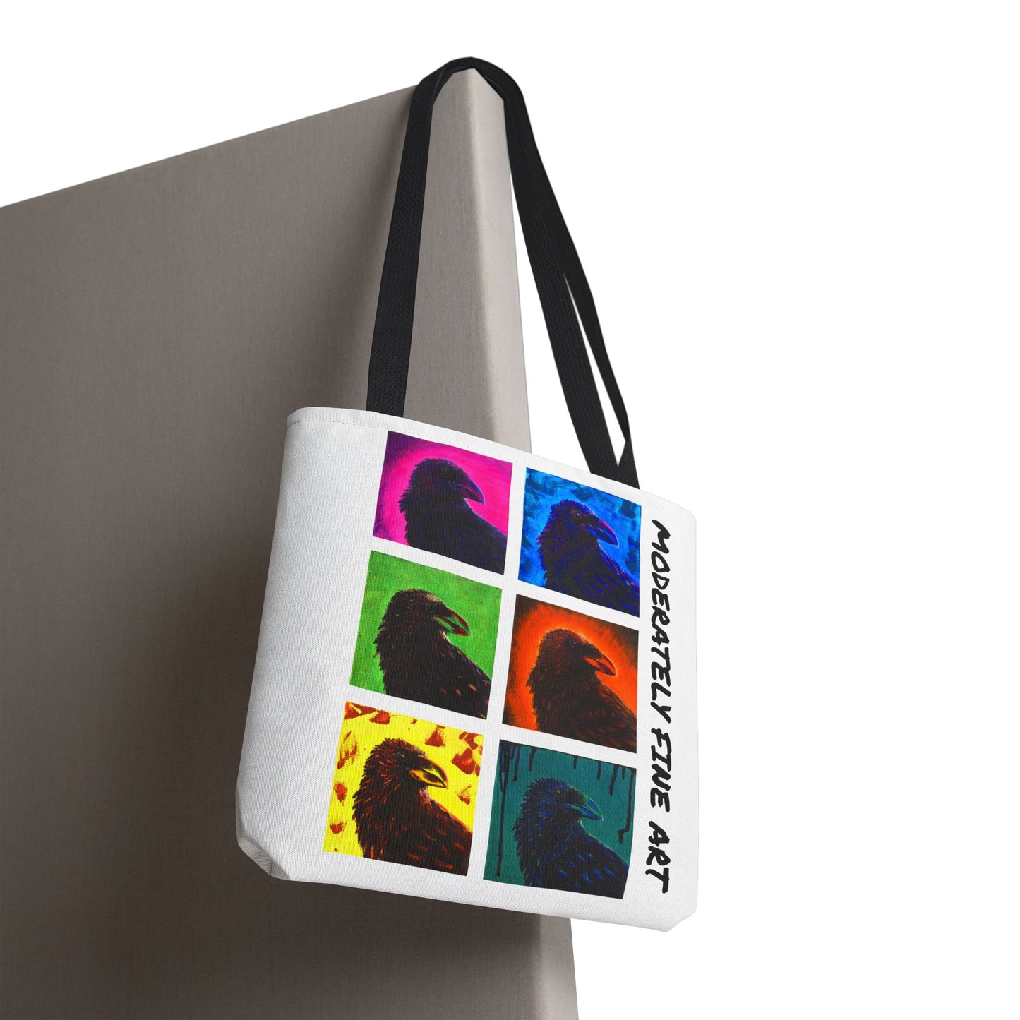 Neon Crows Tote Bag - Andy Carlson Original Bold Colorful Design