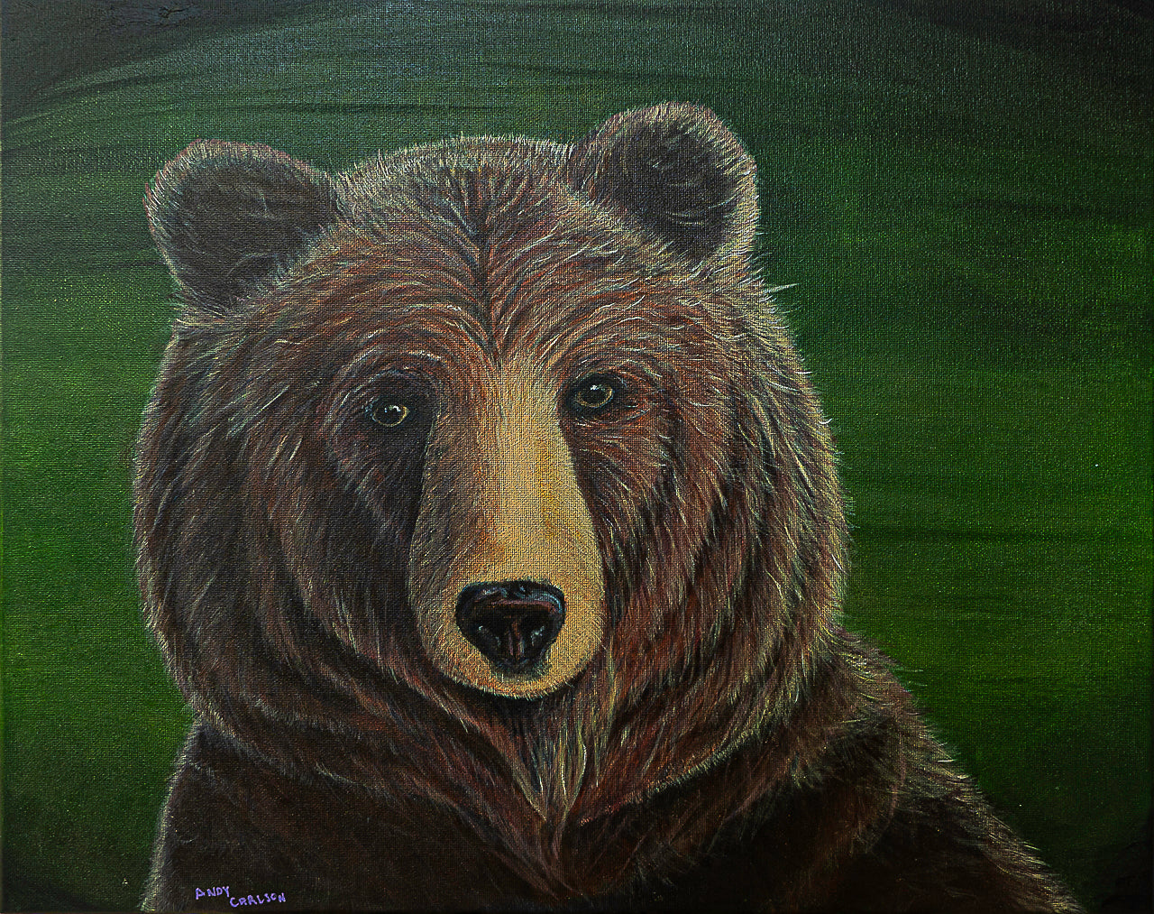 Bruce– 16x20 Original Acrylic Painting by Andy Carlson