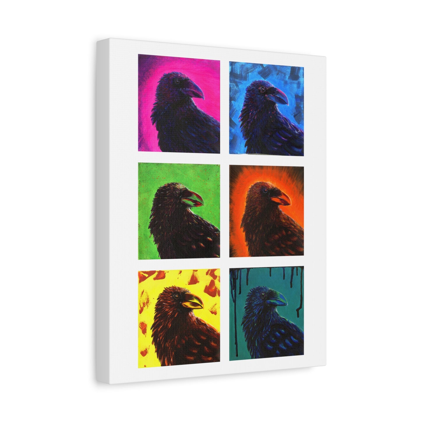 Murder of Crows, Fine Art, Unique Hand Crafted Canvas Print