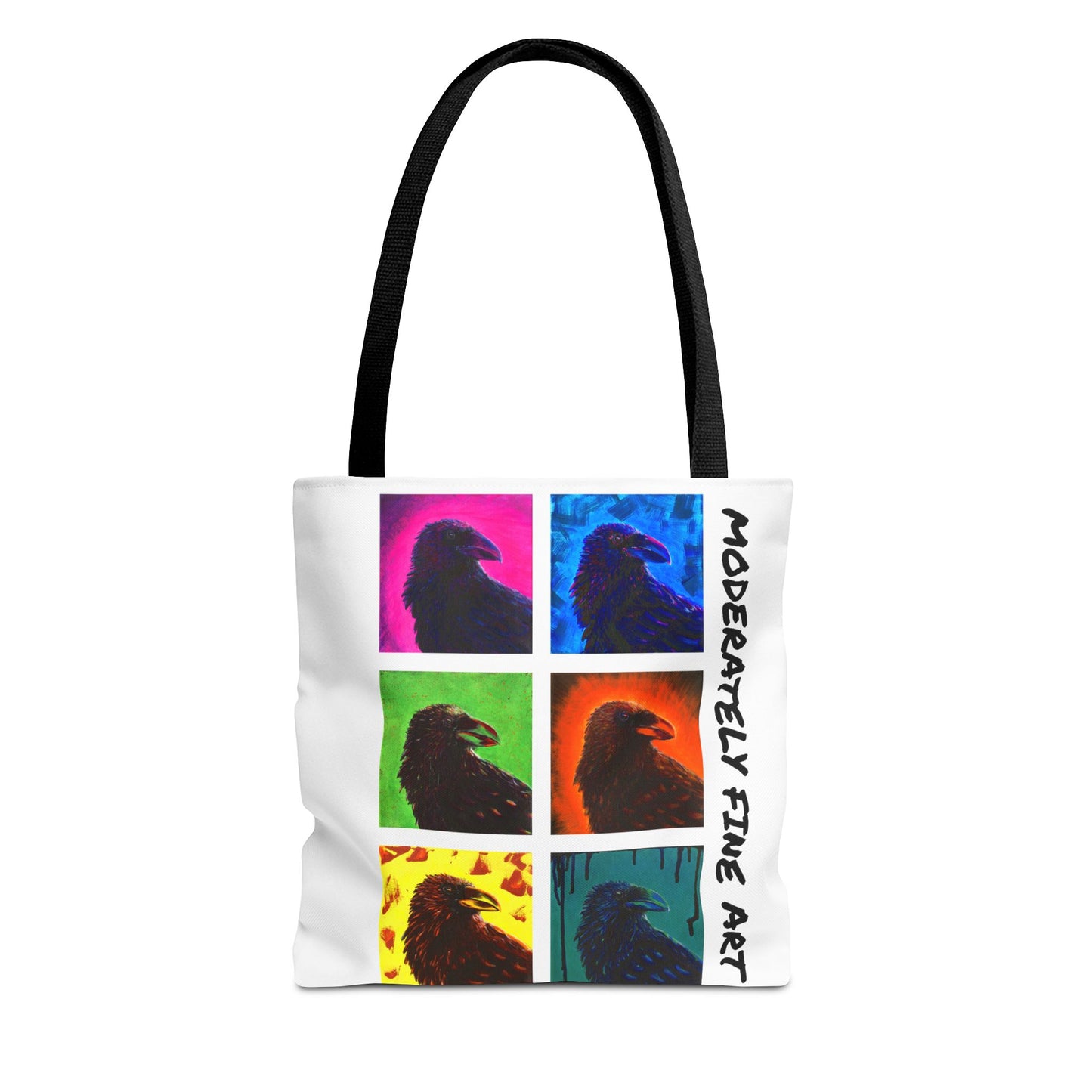Neon Crows Tote Bag - Andy Carlson Original Bold Colorful Design