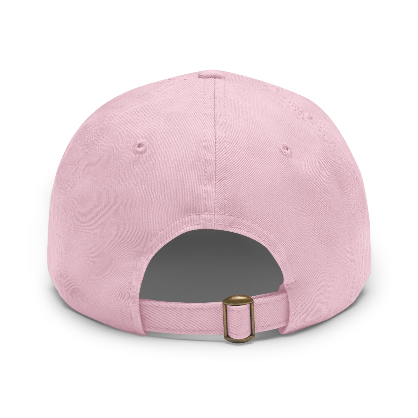 Stylish Dad Hat with Leather Rose Patch