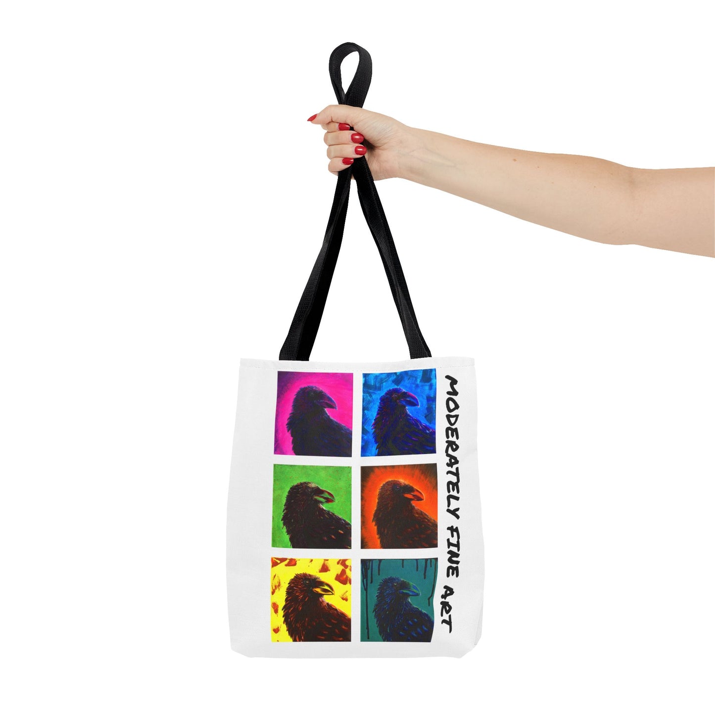 Neon Crows Tote Bag - Andy Carlson Original Bold Colorful Design