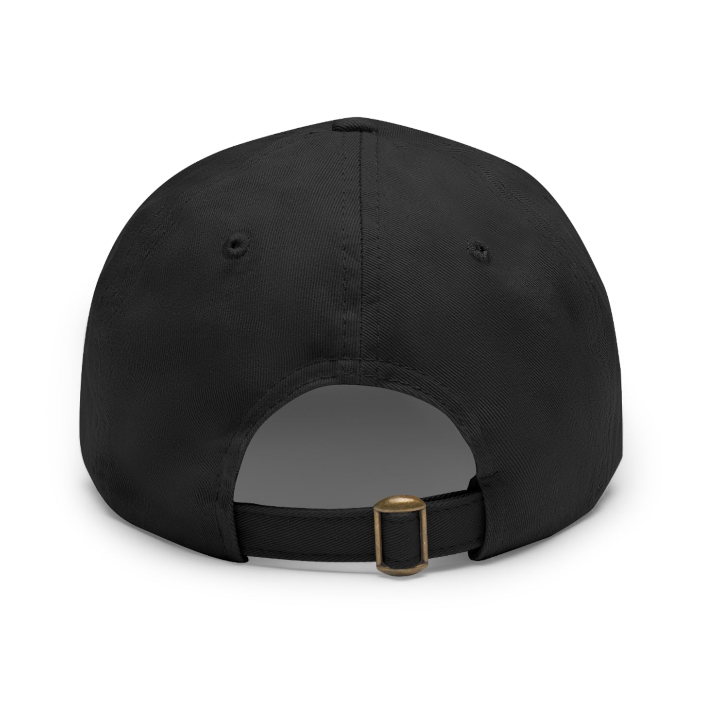 Stylish Dad Hat with Leather Rose Patch