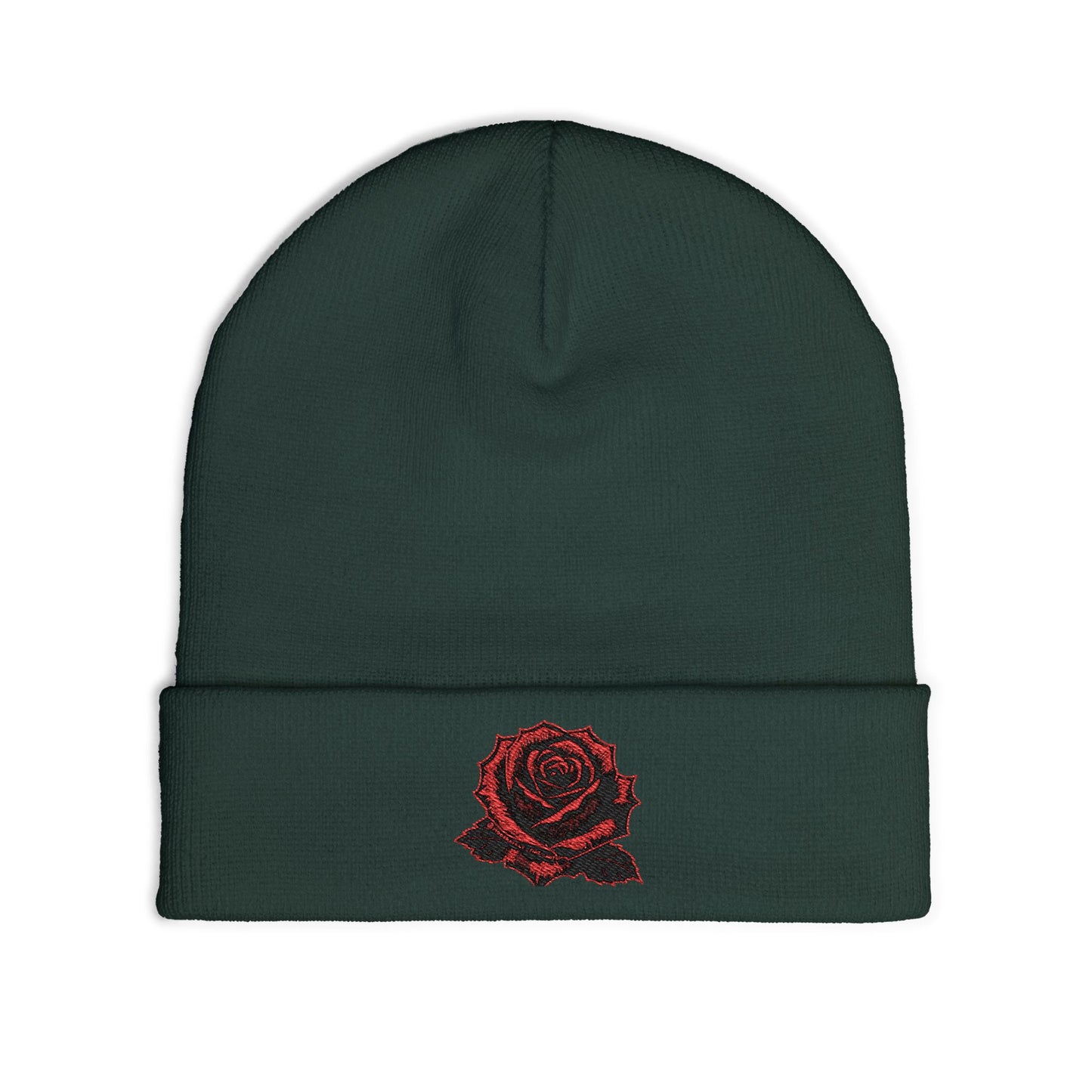 Beanie- Red Rose Design