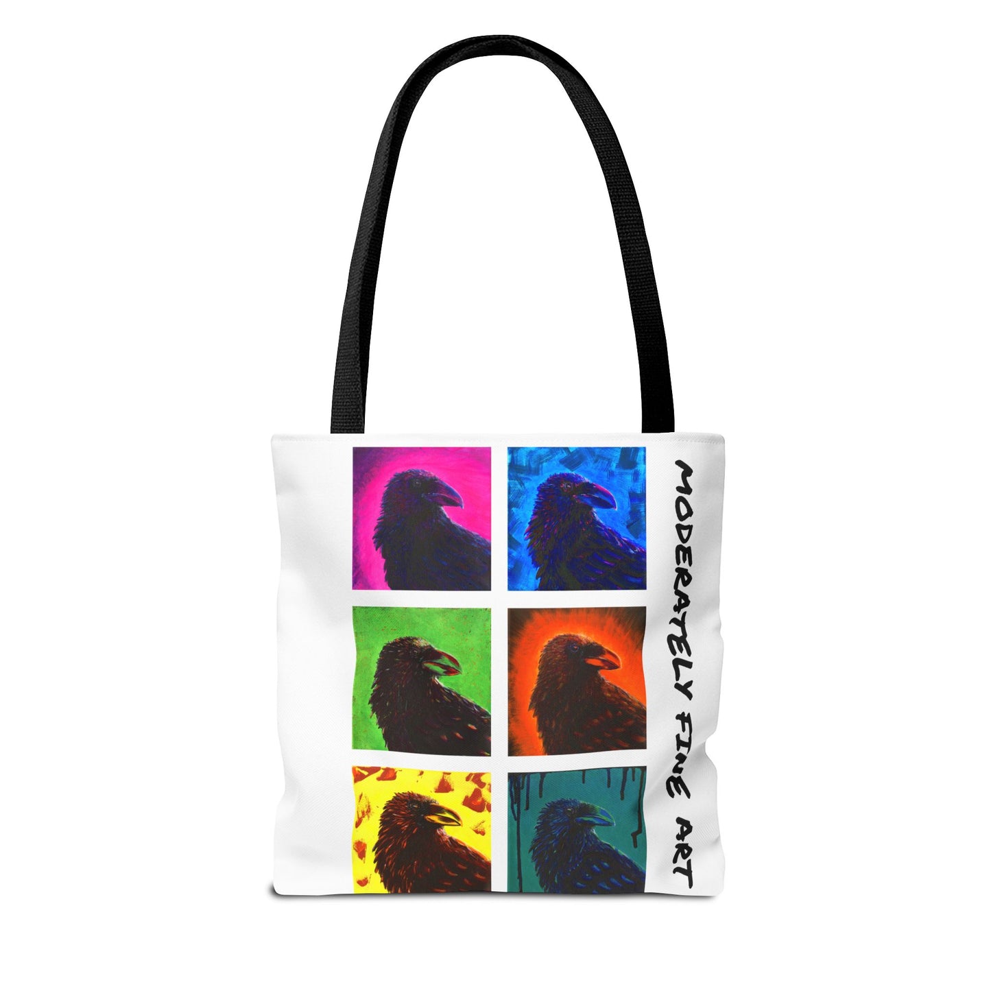 Neon Crows Tote Bag - Andy Carlson Original Bold Colorful Design