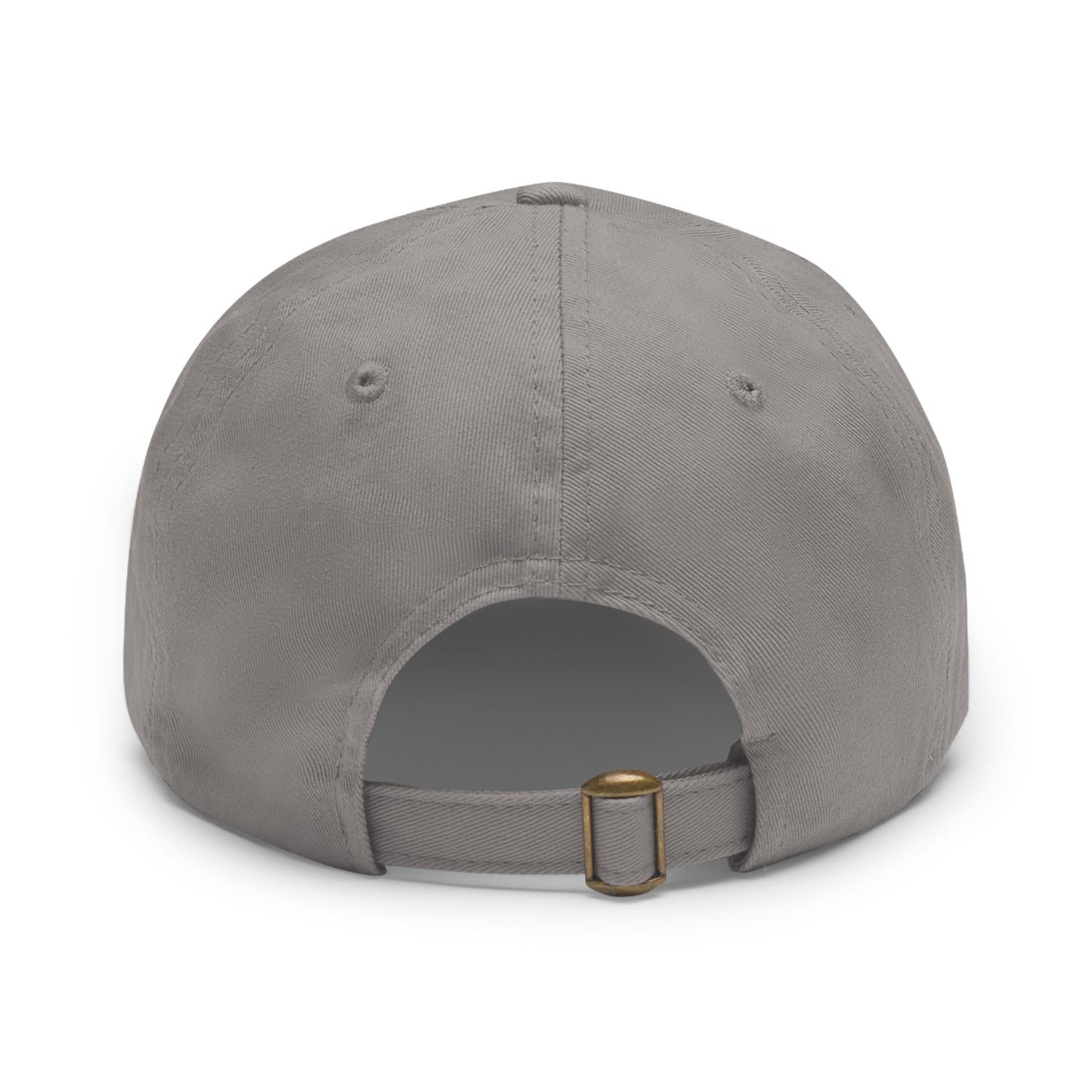 Stylish Dad Hat with Leather Rose Patch