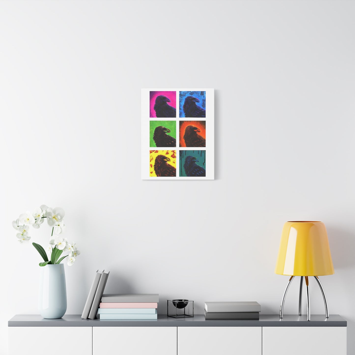 Murder of Crows, Fine Art, Unique Hand Crafted Canvas Print
