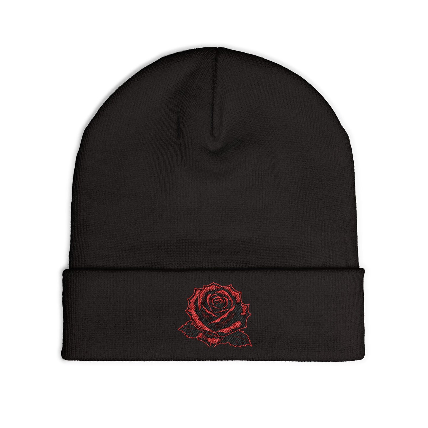 Beanie- Red Rose Design