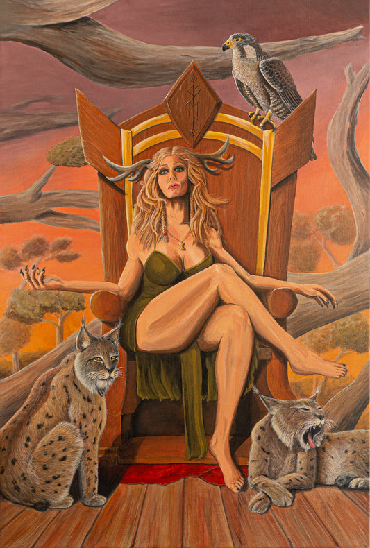 The Seer – 24x36 Original Acrylic Painting on Canvas by Andy Carlson