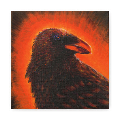 Murder 4 – Crow Painting Print by Andy Carlson