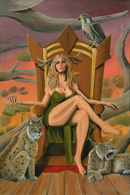 The Seer – 24x36 Original Acrylic Painting on Canvas by Andy Carlson