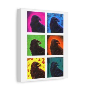 Murder of Crows, Fine Art, Unique Hand Crafted Canvas Print