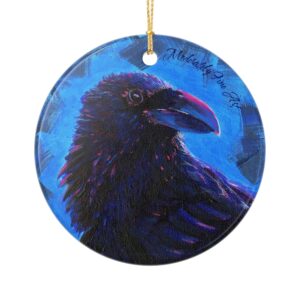 Ceramic Ornament - Blue Crow - Andy Carlson Murder Series