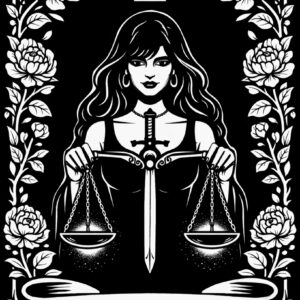 Libra Tarot Sticker