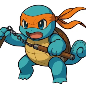 Ninja Squirtle Sticker
