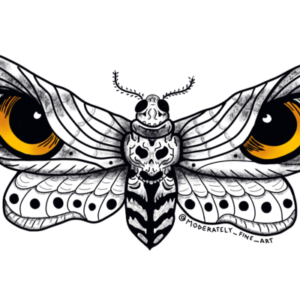 Moth Sticker